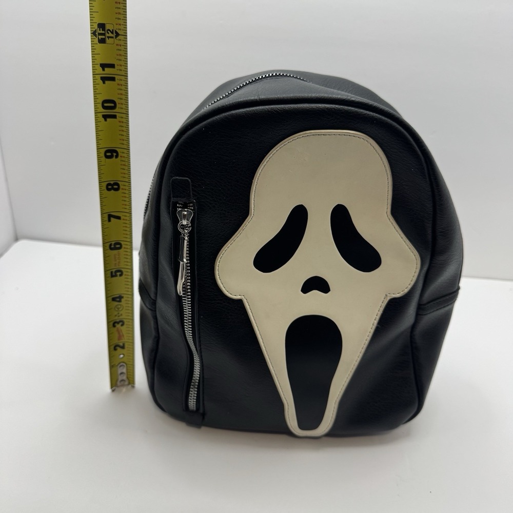 Bioworld Scream Ghostface Glow-In-The-Dark‎ Faux Leather Mini Backpack Horror - Picture 12 of 16
